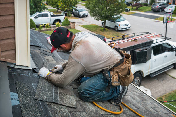 Professional Flat Roof Repair technician working in Gamaliel, KY